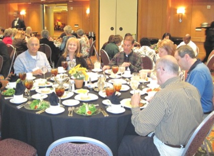 SATRO attendees networking at lunch break